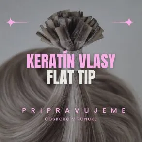 Keratín vlasy - flat tip