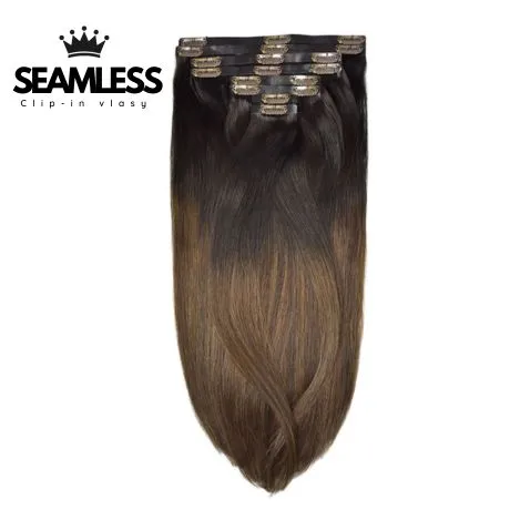 Clip-in vlasy Seamless, Balayage # Espresso,