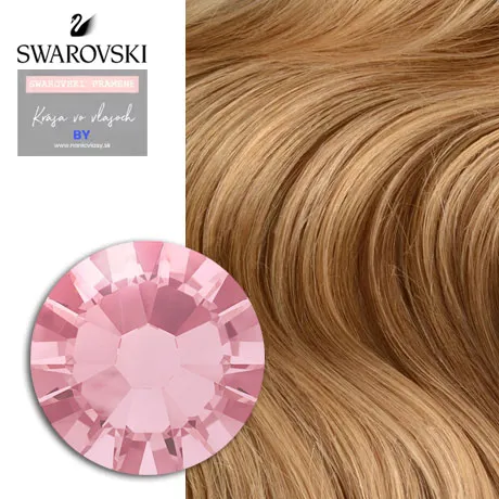 Swarovski prameň Rose Space #27S Jahodová blond, 40cm