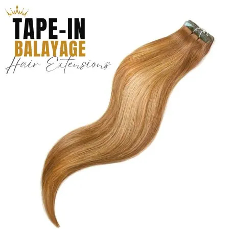 Tape-in vlasy, Balayage # Glamour, 40cm - 100g