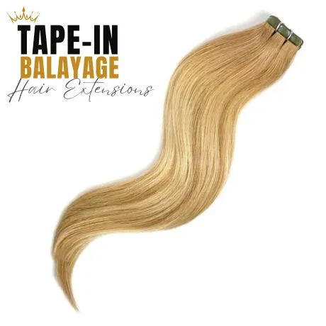 Tape-in vlasy, Balayage # Hollywood, 40cm - 100g