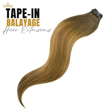 Tape-in vlasy, Balayage # Luxury, 40cm - 100g