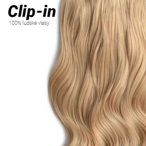 Clip-in vlasy Premium, odtieň #16, 35cm - 130g