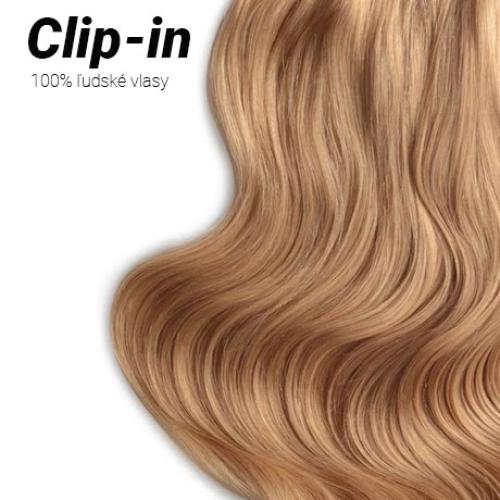 Clip-in vlasy Premium, odtieň #27, 45cm - 130g