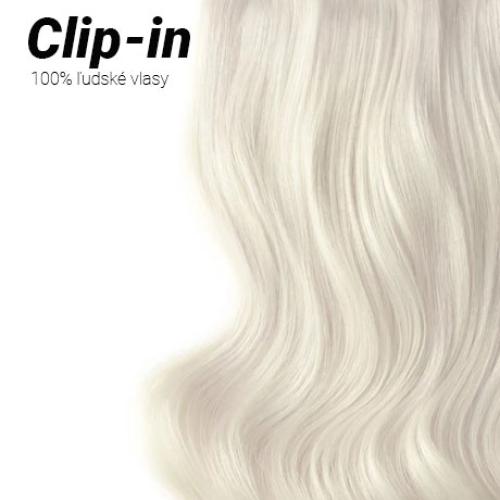 Clip-in vlasy Premium, odtieň #606, 35cm