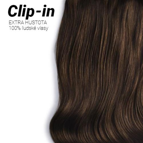 Clip-in Premium Plus, odtieň #4, 35cm - 180g