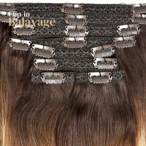 Clip-in Premium Plus Balayage # Elegance, 40cm - 180g