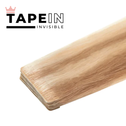 Tape-in vlasy Invisible melír #18/613, 45cm - 50g