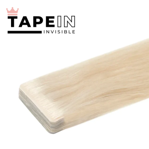 Tape-in vlasy Invisible odtieň #60, 45cm - 50g