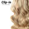 Clip-in vlasy Premium, odtieň #12/16/613, 60cm