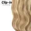 Clip-in vlasy Premium, odtieň #18/613, 35cm - 130g